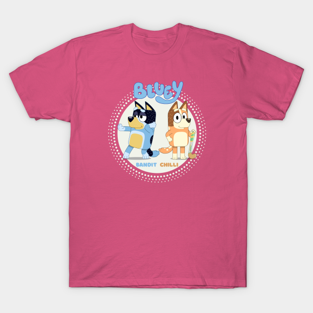 BLUEY. Bandit and Chilli Bluey Bandit And Chilli TShirt TeePublic